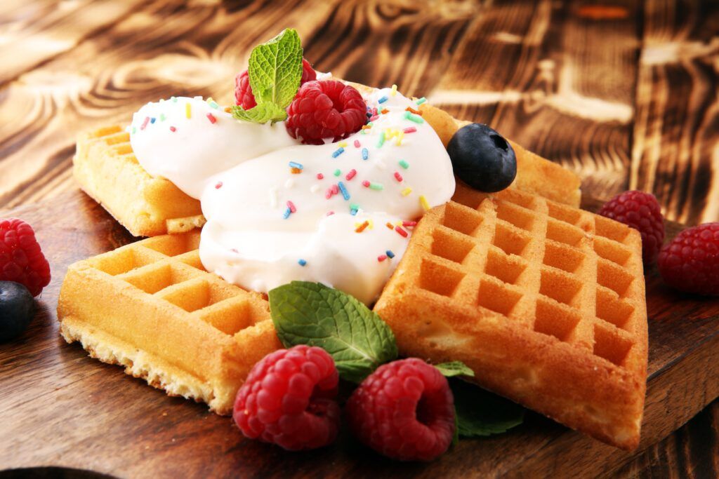 Süßes zum Kaffee 2 Amecian Waffeln Catering1